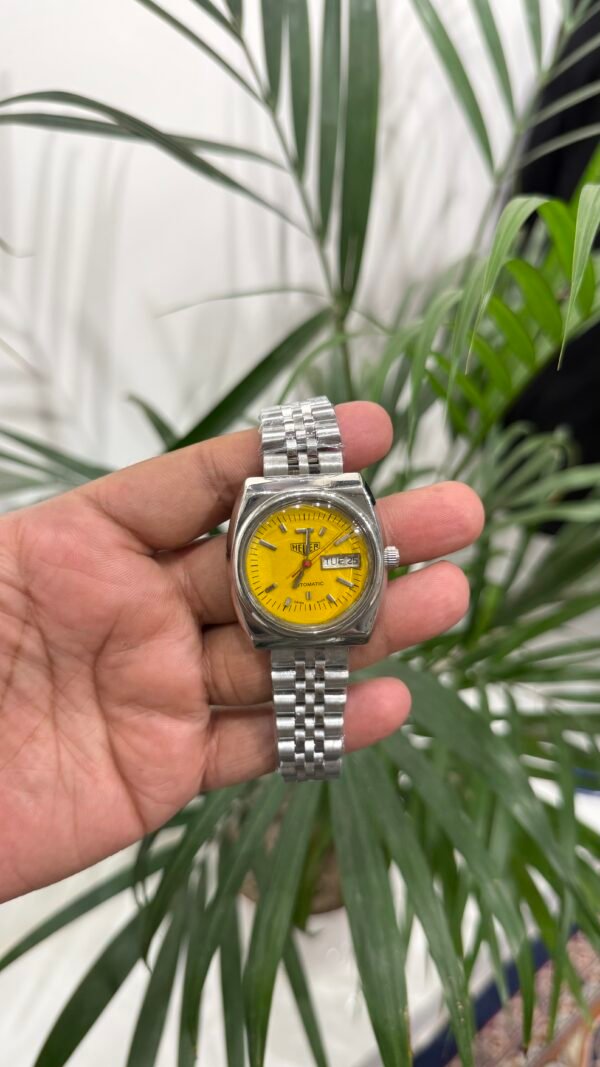 Watch 01 - Yellow Dial, Steel Bracelet