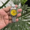 Watch 01 - Yellow Dial, Steel Bracelet