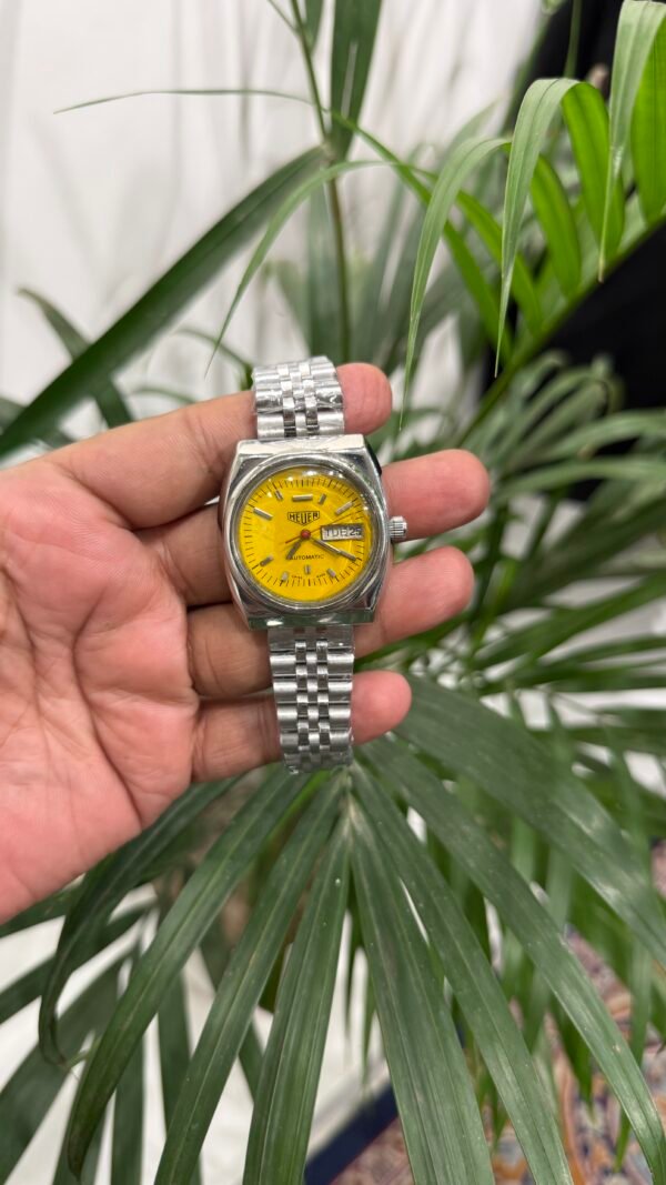 Watch 01 - Yellow Dial, Steel Bracelet